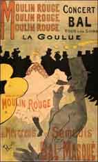 Henry de Tolouse Lautrec: "Moulin Rouge-La Goulue"